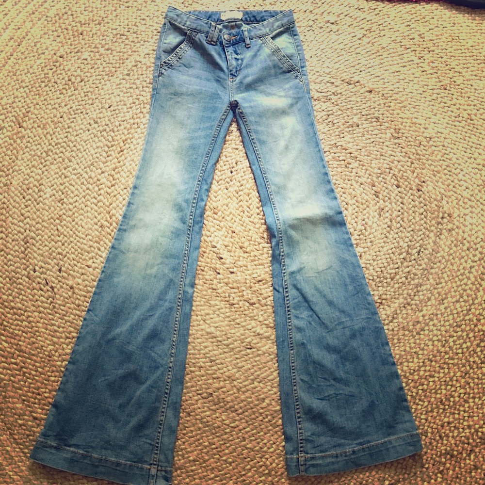 Free People high waist flare jeans